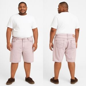 Levi's 469 Loose & Straight Fit Vintage Wash Purple Shorts Size 44 NWOT